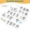 48Pcs Sewing Machine Presser Feet Foot Set for Brother, Babylock, Singer, Janome, Elna, Toyota, New Home, Simplicity, Kenmore